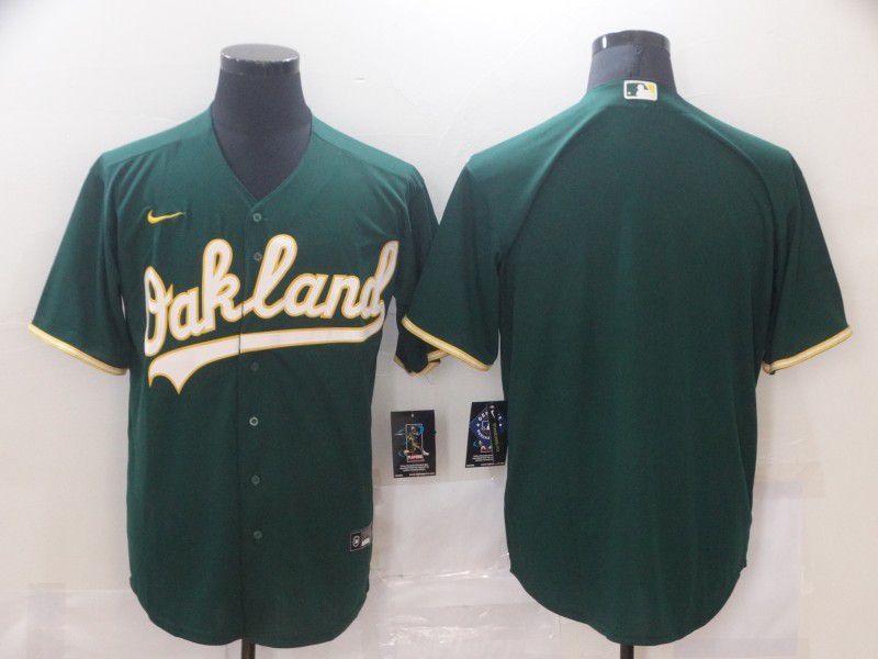 Men Oakland Athletics Blank Green Game Nike MLB Jerseys